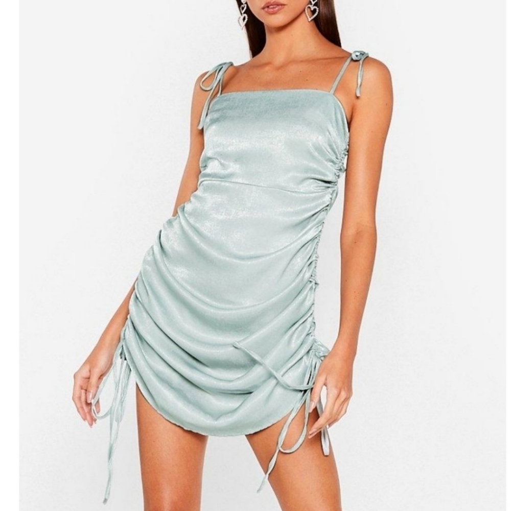 NWT Nasty Gal Sage Mini Dress